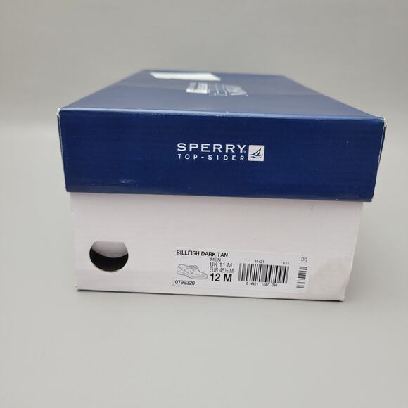 Sperry Top-Sider Billfish 3-Eye Dark Tan Boat Shoe Men's size 12 M - Picture 12 of 14